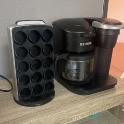 Keurig Duo Coffee Machine And Holder
