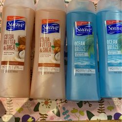 Suave Body Wash Lot Of 4 For $8