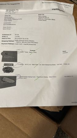 Kydex supplies