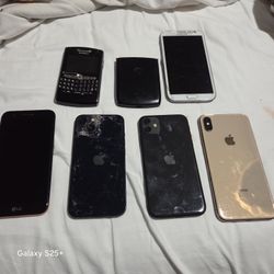 I Phones , Razr, Blackberry