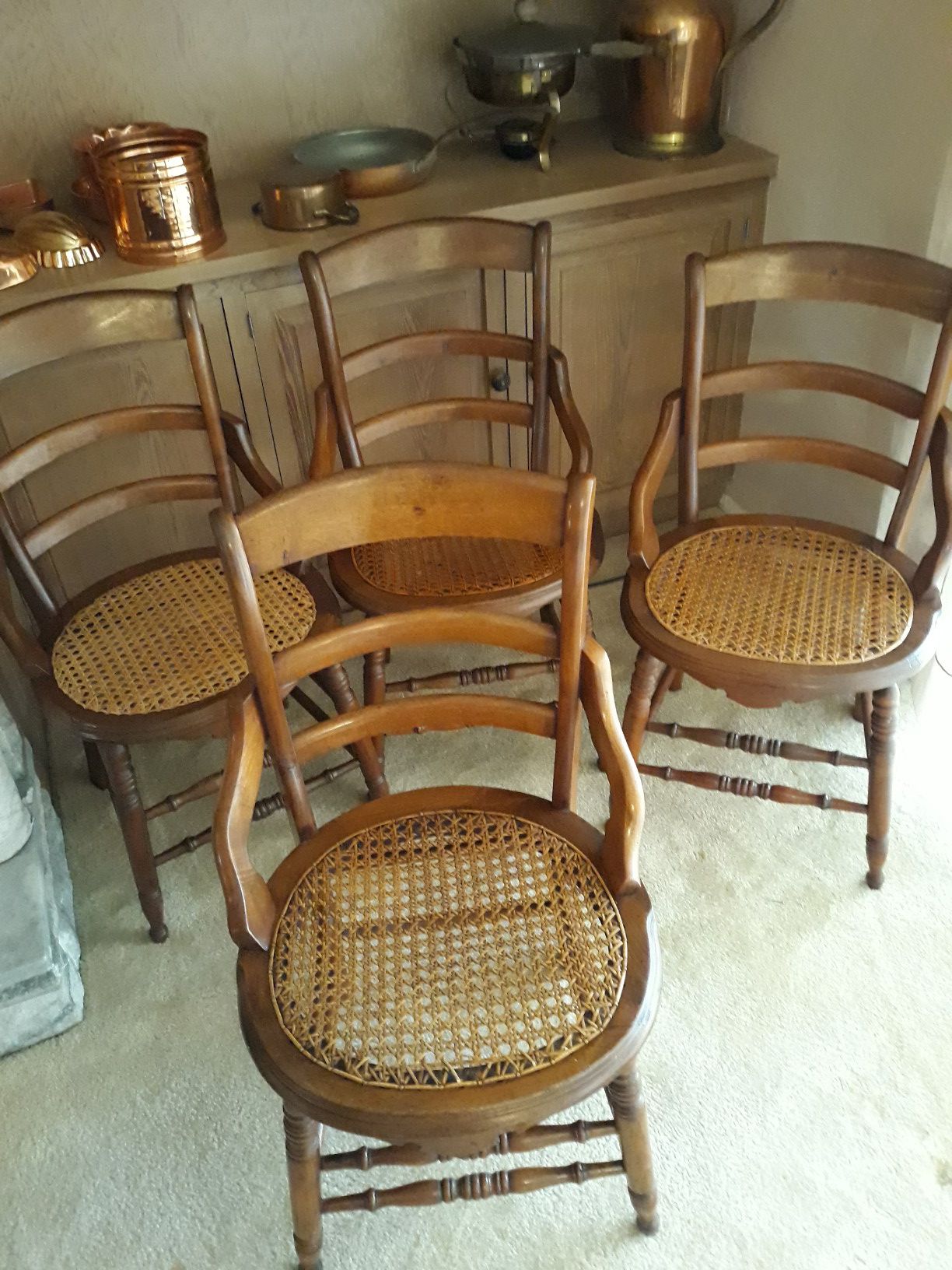 Antique Victorian Chairs, 4 each