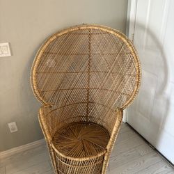 Wicker Peacock Chair
