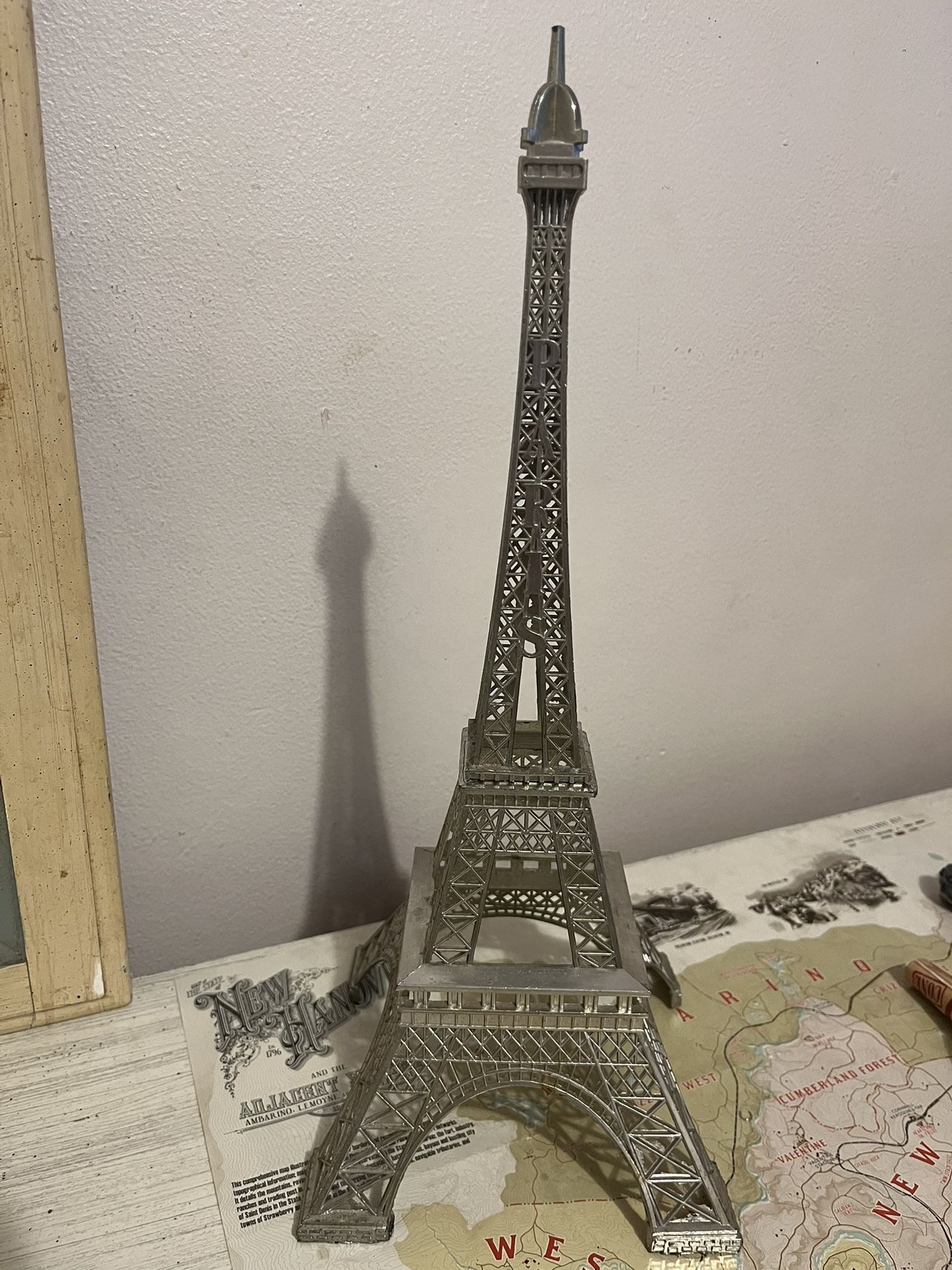 14 Inch Silver Eiffel Tower 