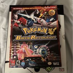 Pokemon Battle Revolution Video Game Strategy Guide Nintendo Wii no poster