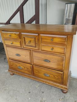 Solid oak wood deep drawers  $120 beautiful