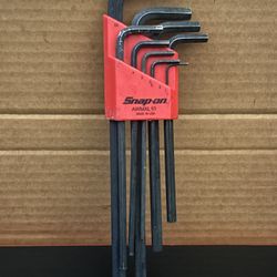 Snap-on Tools 9 pc Metric Extra-Long L-Shaped Hex Key Set 