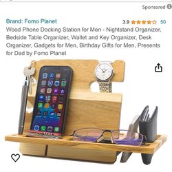 Rolling Tray, Wooden Docking Station, Decoration, Phone Dock,