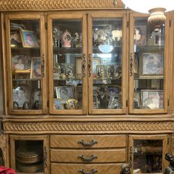 China Cabinet  Height 91” Width 71”