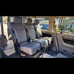 Sprinter 3 seats mounted on bracket but can be separated into individual seats. 100% good and can be adapted to various mounting options. $250 each 