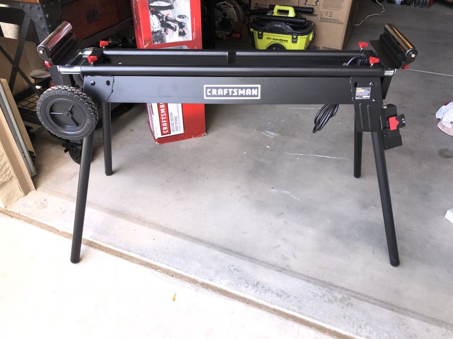 Craftsman deluxe miter saw outlet stand