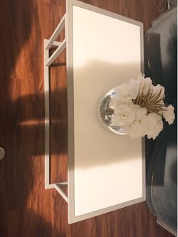 Living Room Table Set (Grey and White)