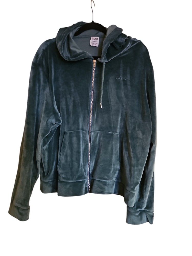 Victoria Secret Pink Jacket Sz 2x Green