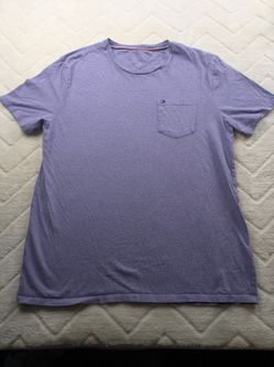 Tommy Hilfiger Men's Purple Pocket T-Shirt Size Large