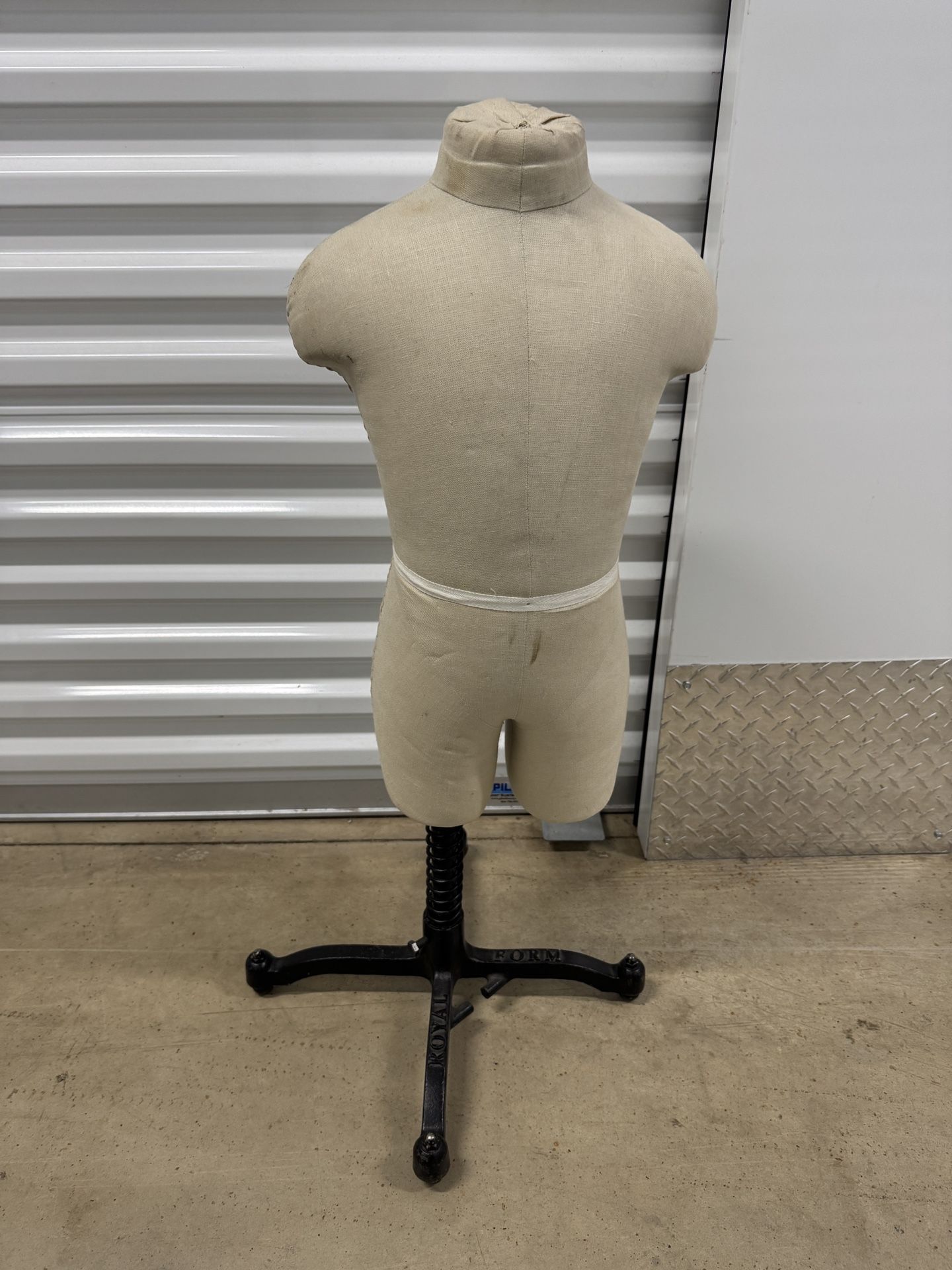 Vintage Royal Form Toddler Baby Mannequin On Iron Stand