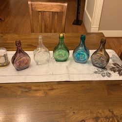 Vintage Wheaton Apollo Iridescent Glass Bottles