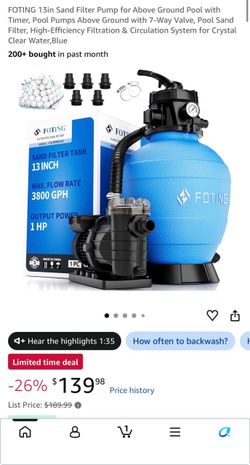 Water pool pump