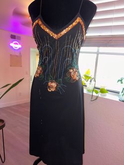 Beautiful Vintage Beaded Slip Dress