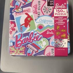 Barbie 150 pc Puzzle -Barbie Shaped chocolate Cookies