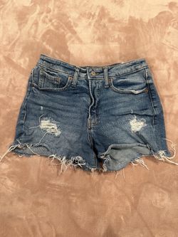 Ripped Jean Shorts