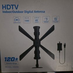 Amplified HD Indoor Digital TV Antenna 120 Mile -55