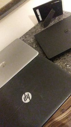 1 dell and 2 hp laptops