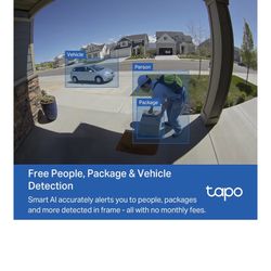 Tapo By TP-Link smart doorbell camera with chime