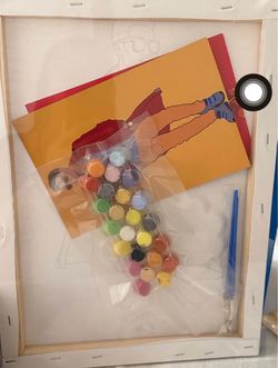 Paint by Numbers Kit with Canvas and Paints