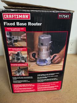 Craftsman 1¾ HP Fixed Base Router with Original Box