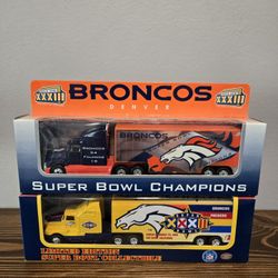 Denver Broncos Football Tractor Trailor Collectable Trucks