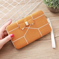 Striped loop wallet For cellular phones
