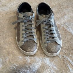 Women’s Girls P448 Glitter Sneakers Size 5