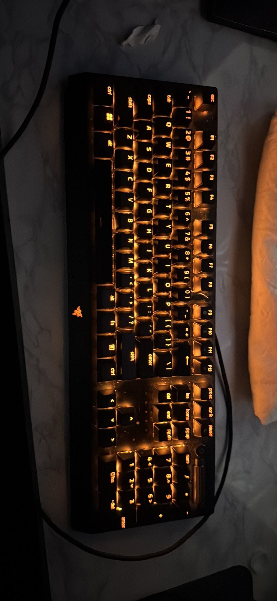 razer keyboard & razer wireless headset