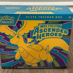 Pokemon TCG Ascended Heroes Elite Trainer Box New/Factory Sealed ETB