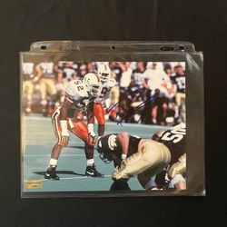 Ray Lewis Autographed 8x10 Photo - Miami Hurricanes, Ravens -  With COA