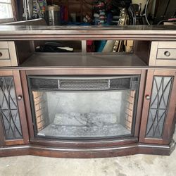Electric Fireplace / Couch For sale 