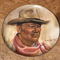 John Wayne The Man On The Golden West Collector's Plate 1979 Ender Szabo