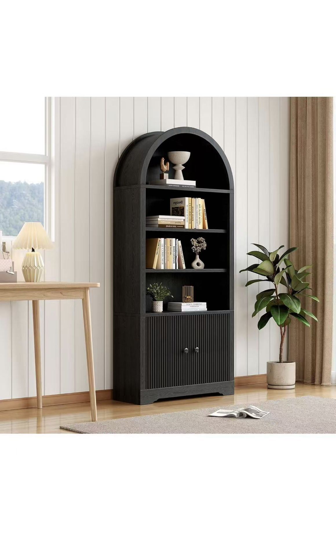 "new Tall Arched Bookshelf
