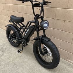 Electric Bike Cargo Black City E-bike 32MPH