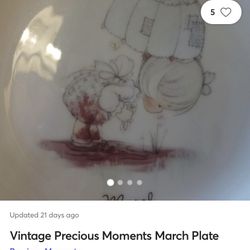 Precious Moments Plate 