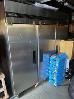Blue Air Commercial 3-Door Stainless Steel Reach-In Freezer