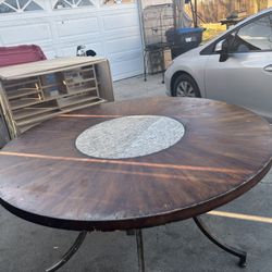 Round Solid Wood Table 
