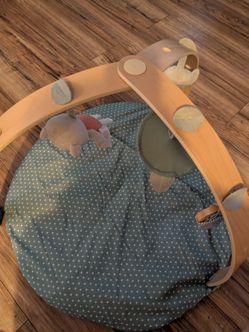 Wooden Baby Activity Gym with Play Mat