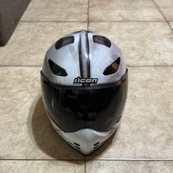 Icon Domain Future Proof Gray Helmet