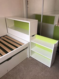 IKEA bed frame with headboard