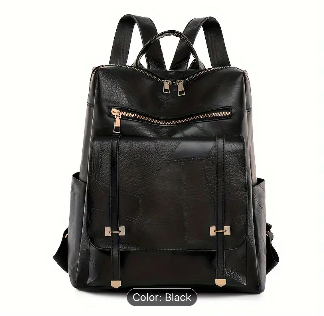 Vintage Functional Flap Backpack Purse, Retro Zipper Daypack, Women's Casual School & Travel Bag