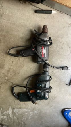 Corded craftsman and Black & Decker drills