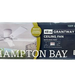Hampton Bay Grantway 48 in Ceiling Fan Matte White RD5114B-MWH
