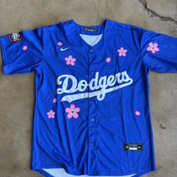 New Los Angeles Dodgers Blue Shohei Ohtani Japanese Jersey  