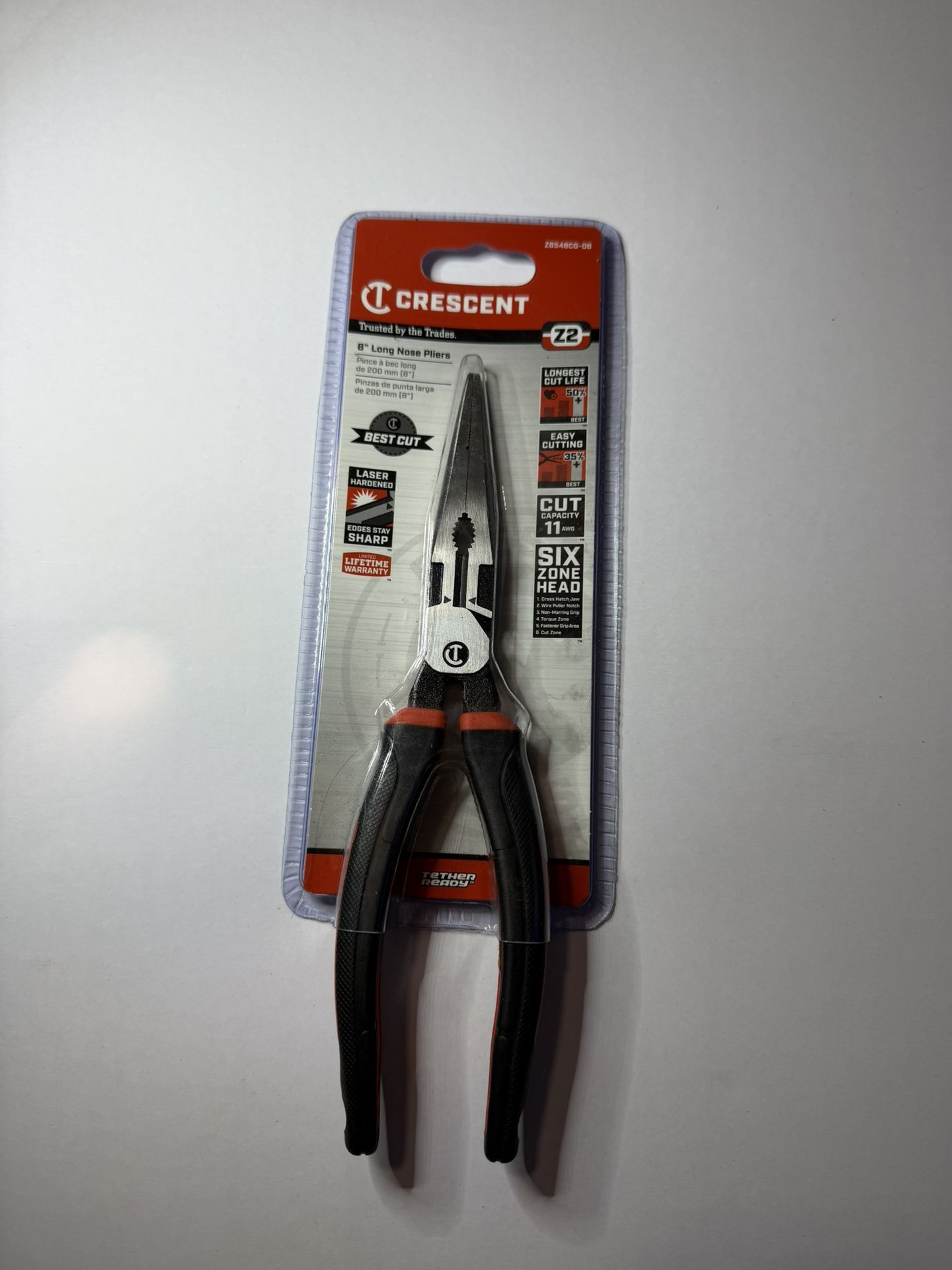 New Crecent 8" Long Nose Pliers