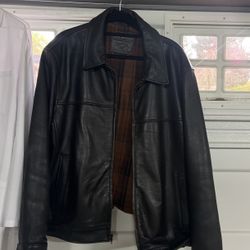 Lab Coat Not Used Size 38 And Leather Jacket Used Xl Good Condition Dockers